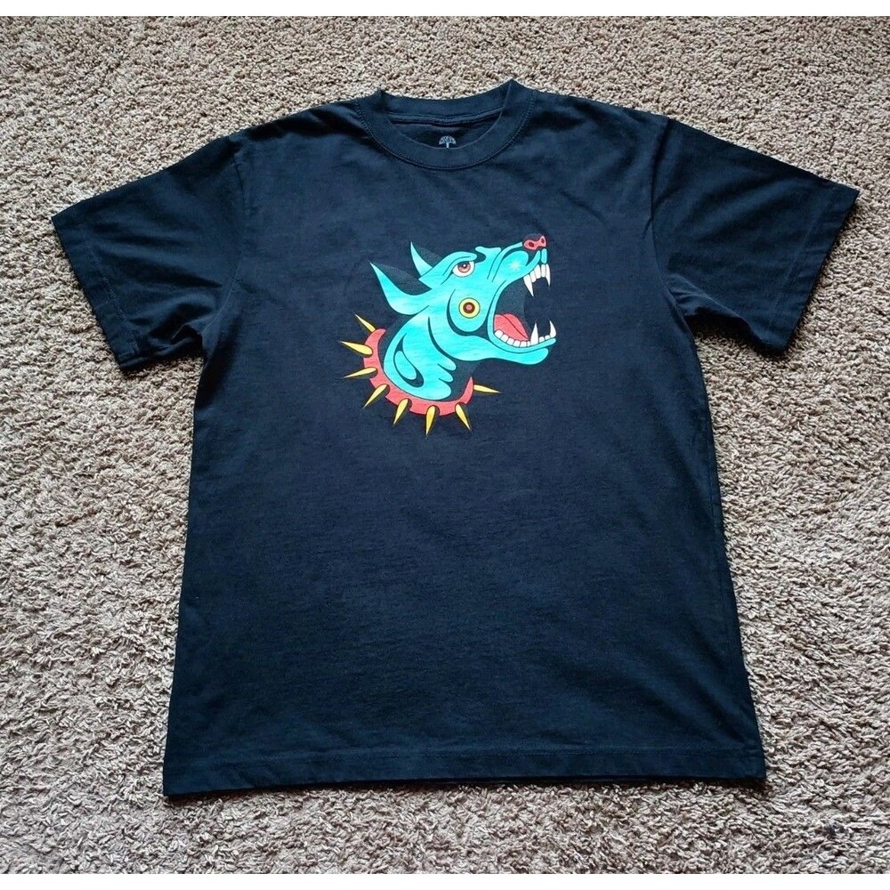 Oaklandish Dawg T-shirt Men’s Size Small Dog Graphic Print Black Shirt